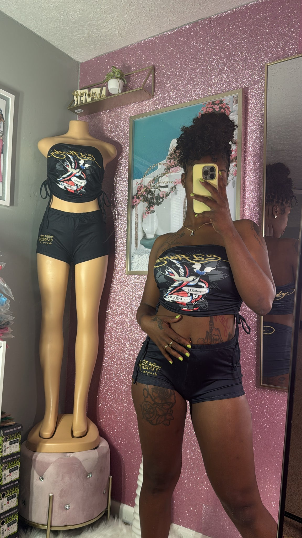 “Ed Hardy” Short Set