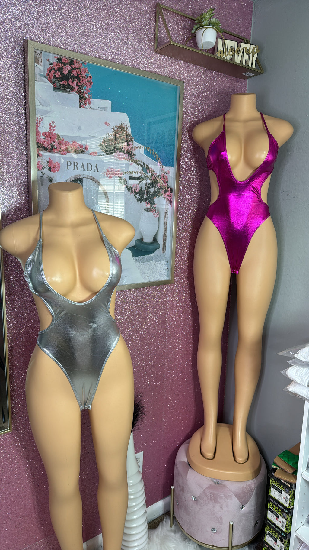 Metalic One Piece Swimsuit